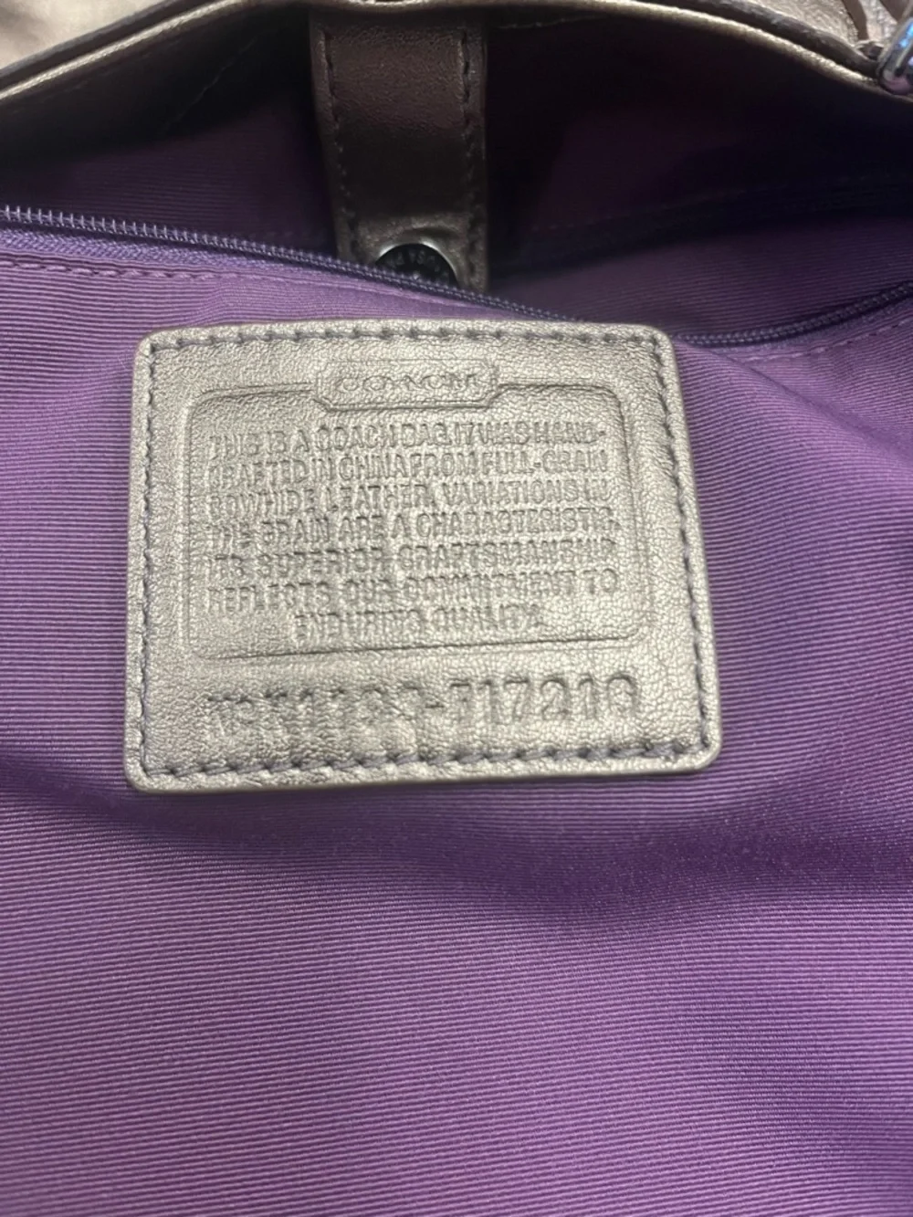 Coach Metallic Rose Gold Leather Tote - Picture 3 of 5